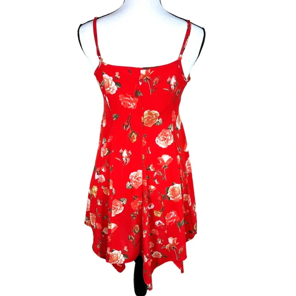Altar’d State Red Rose Floral Dress - Picture 3 of 7